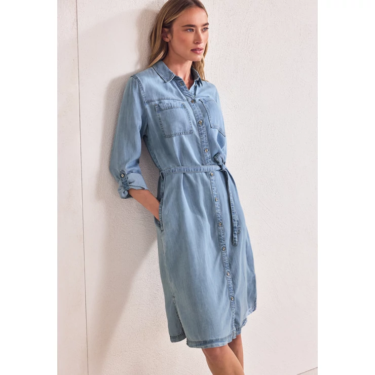 Ruha - washed shirt collar Dress - 2604