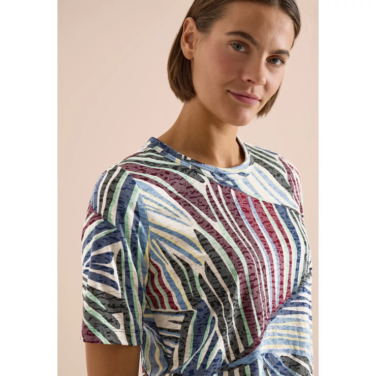 Ing - TOS Multi AOP Burn Out T-Shirt - 26FS
