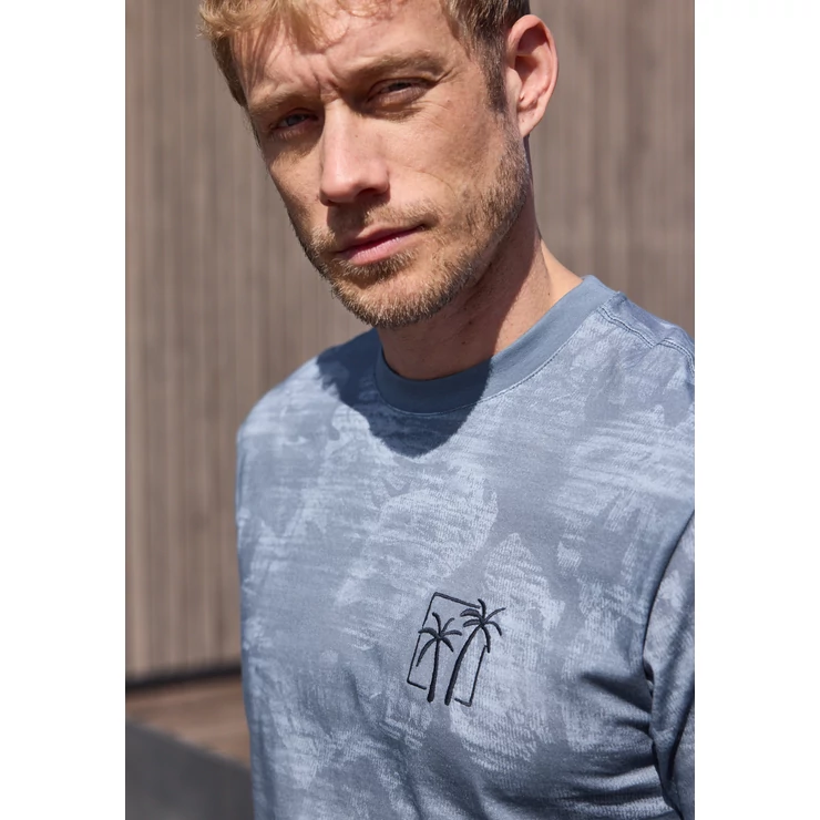 Póló - Allover printed T-Shirt w. emb - 2605