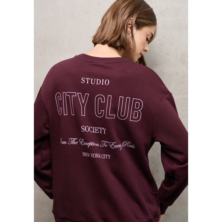 Pulóver - Studio Loose Fit Crewneck w. P 2508 WS02
