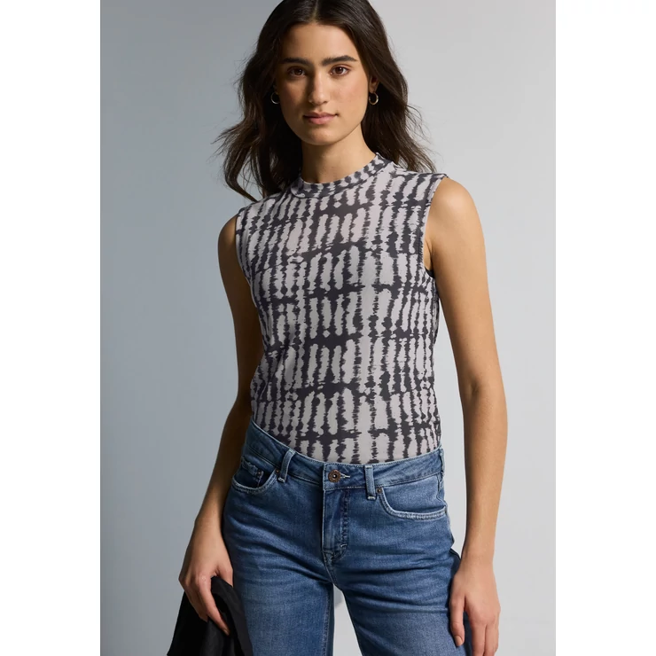 Póló - printed mesh turtle neck shirt 2507