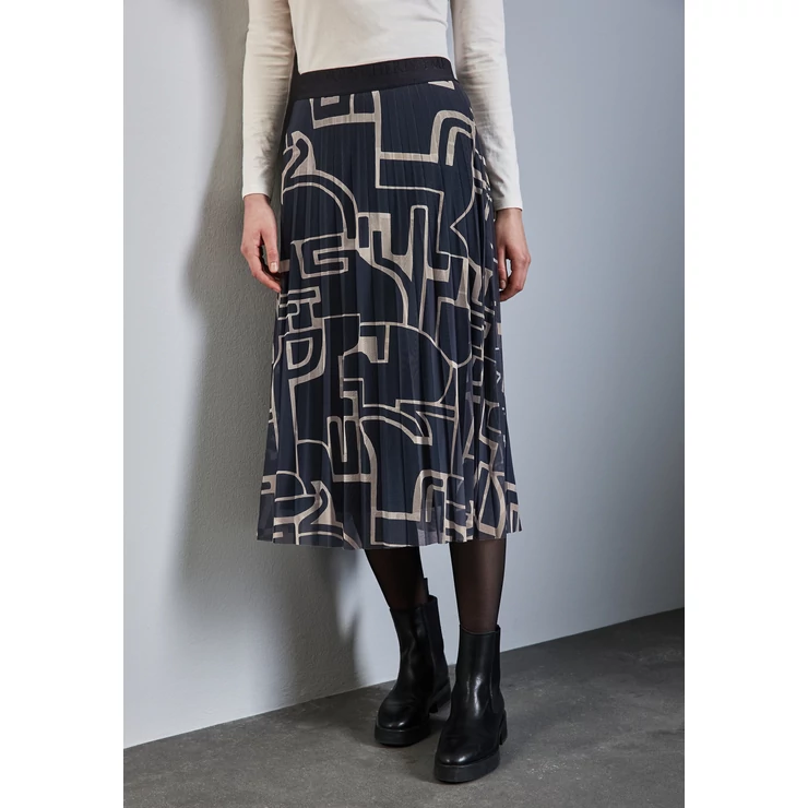 Szoknya - Mesh Plissée Skirt_print 2501