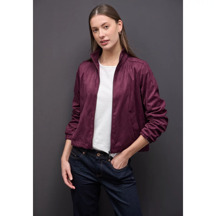 Blézer és dzseki indoor - EOS_Velours short zipper jacke 2510 WS02