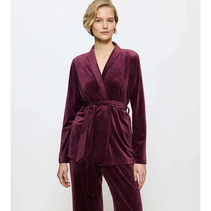 Felső - Sensual Velour Robe Top