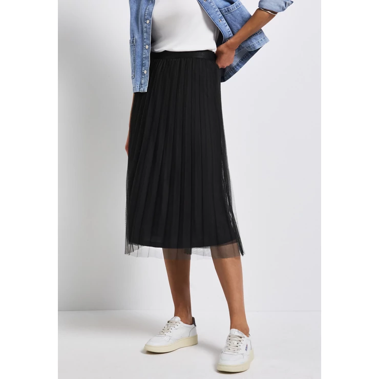 Szoknya - Midi Plissee Tuell skirt solid 2505