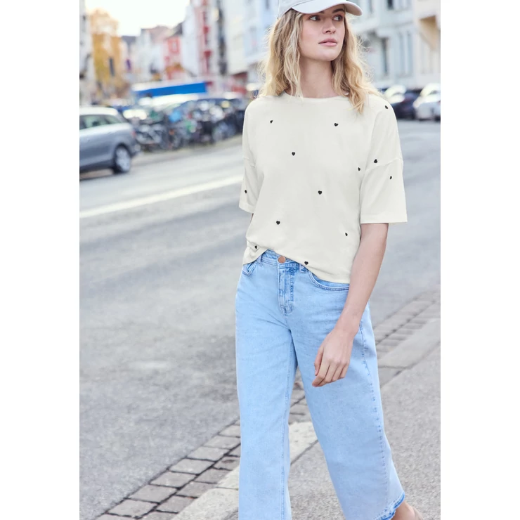 Póló - allover heart print shirt - 2604