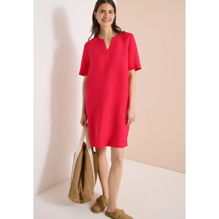 Ruha - LI/CV_Solid Split Neck Dress - 2605