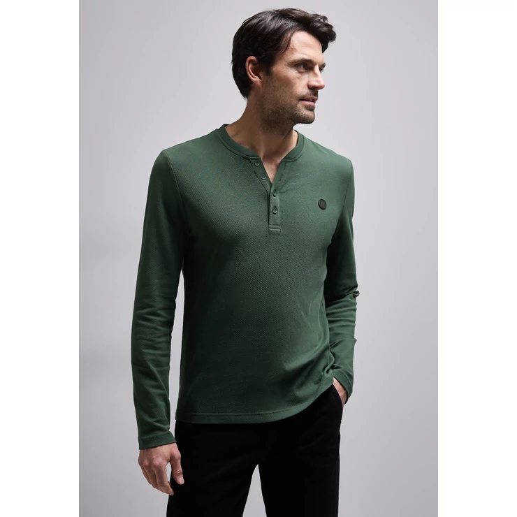 Póló - Popcorn Piquee longsleeve henl 2411