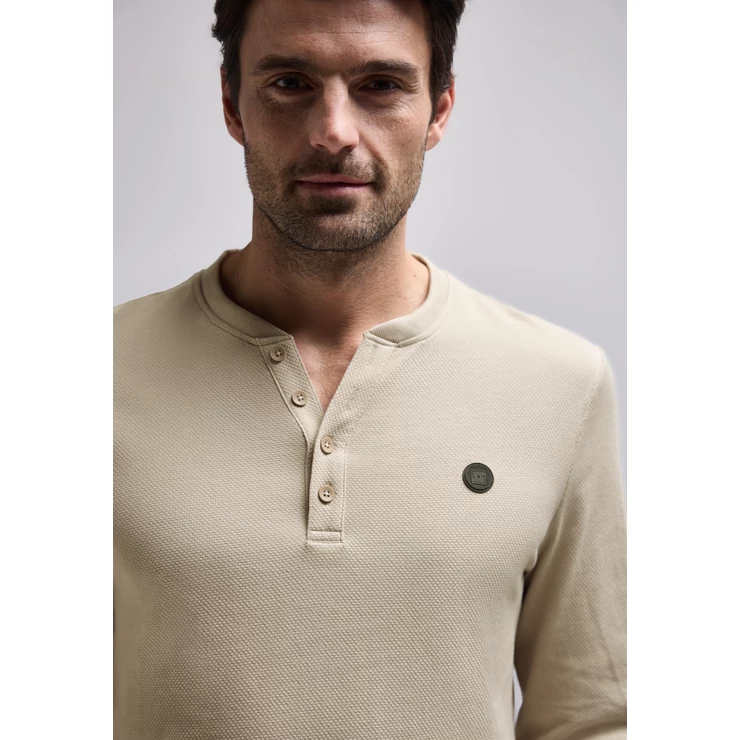 Póló - Popcorn Piquee longsleeve henl 2411