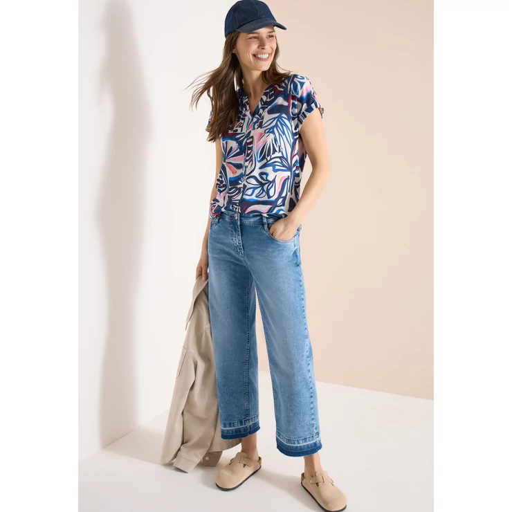 Ing - TOS AOP Rib Collar Tunic - 26FS