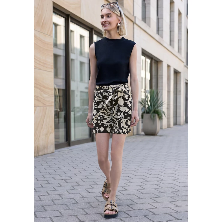 Nadrág - Studio_AOP Shorts w. Belt Visc - 2605