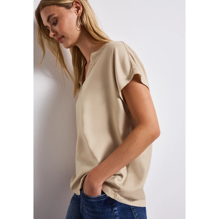 Blúz - QR Shirtblouse w splitneck UNI 2504