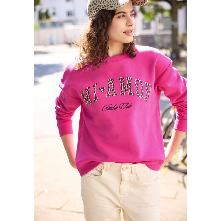 Pulóver - Studio Loose Fit Crewneck w. P - 2608