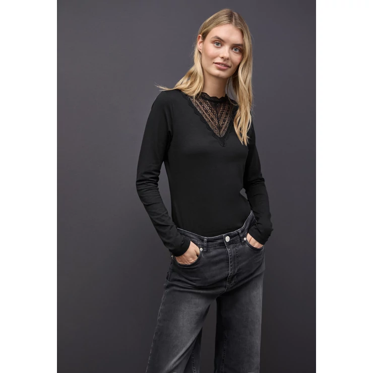 Ing - shirt w.lace insert 2510 WS02