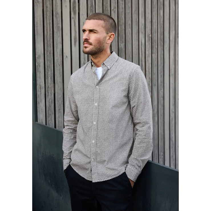 ING - Poplin AOP button down 2510