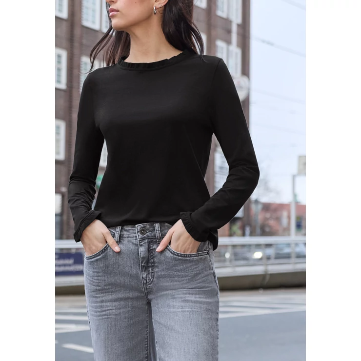 Póló - LTD QR_Studio_frill neck basic 2601