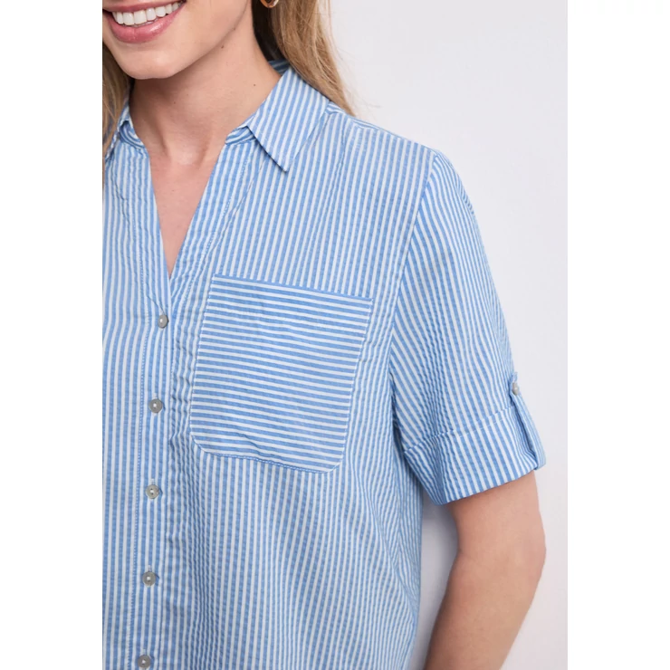 Blúz - Striped buttoned shirtcollar b - 2606