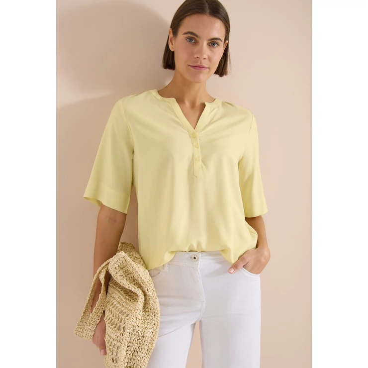 Blúz - Solid Splitneck Blouse - 2605