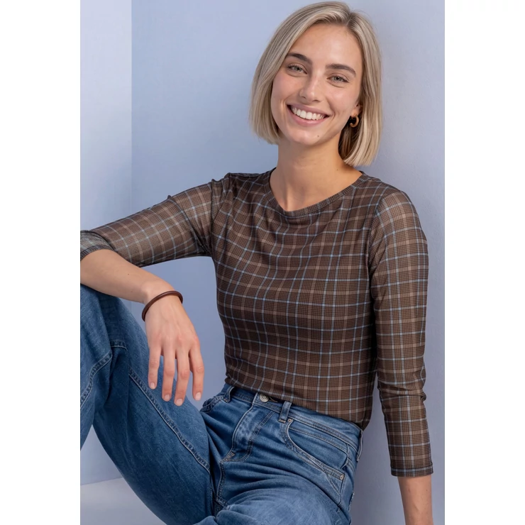 Ing - LTD QR printed mesh shirt w.3/ - 26HW