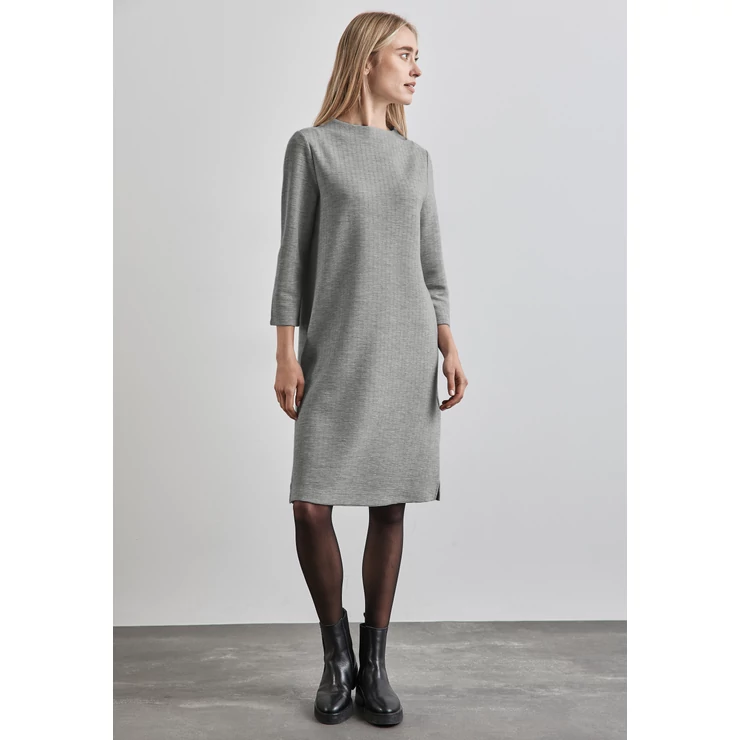 Turtle neck Dress solid 2410