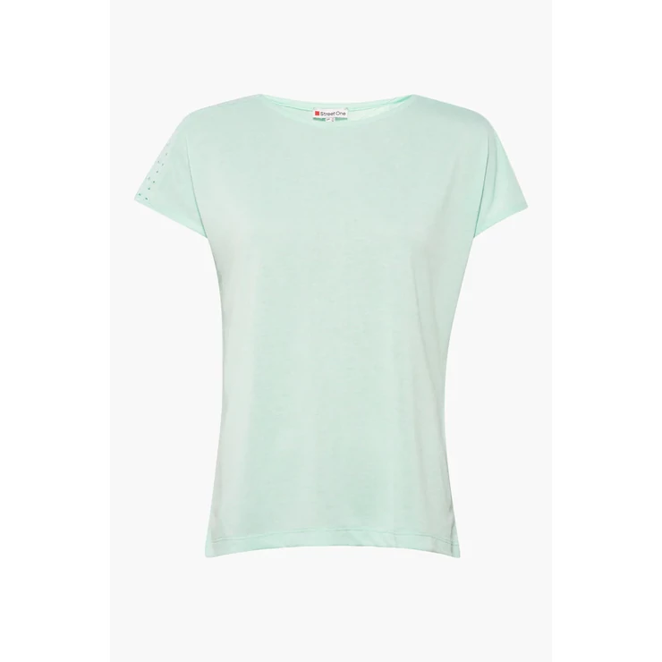 OTLT linen look shirt w.embroidered