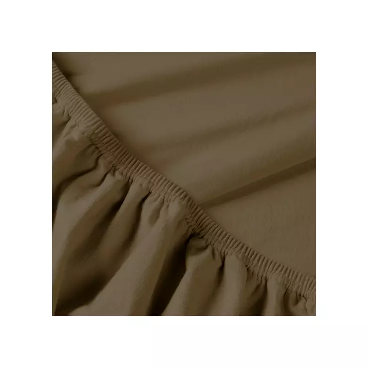 BIllerbeck REBEKA elasztikus jersey lepedő - Brownie 180/200*200 cm