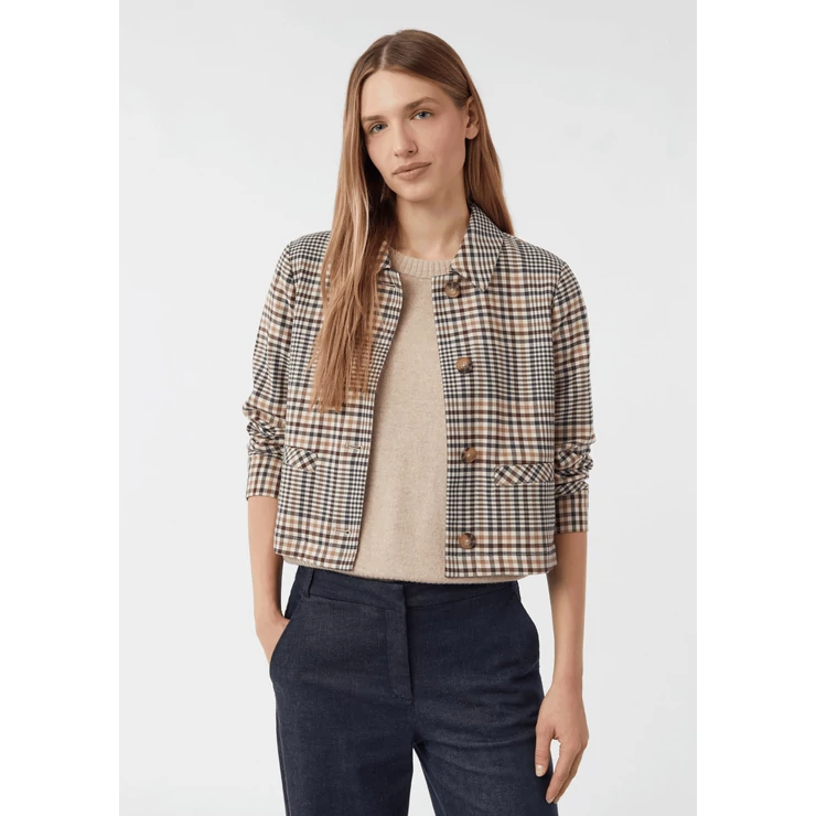 Blézer és dzseki indoor -  Short checked jacket with welt pockets 2510